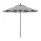 California Umbrella 9' Black Aluminum Market Patio Umbrella, Sunbrella Cabana Classic 194061335512 - alternate 1